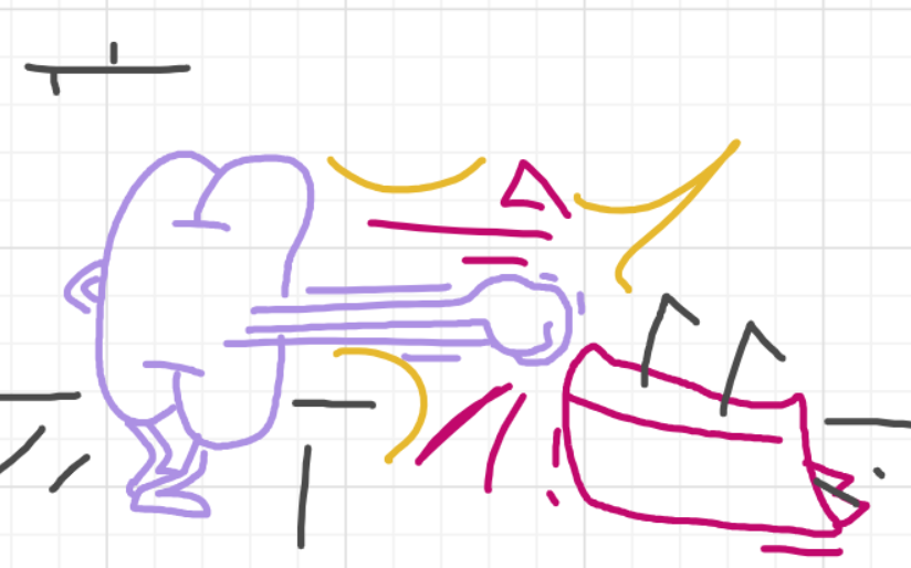 A panel from I've Been Everywhere, Man, episode nine of the Board Boards object show by Furretwalk/WalkingFurret.